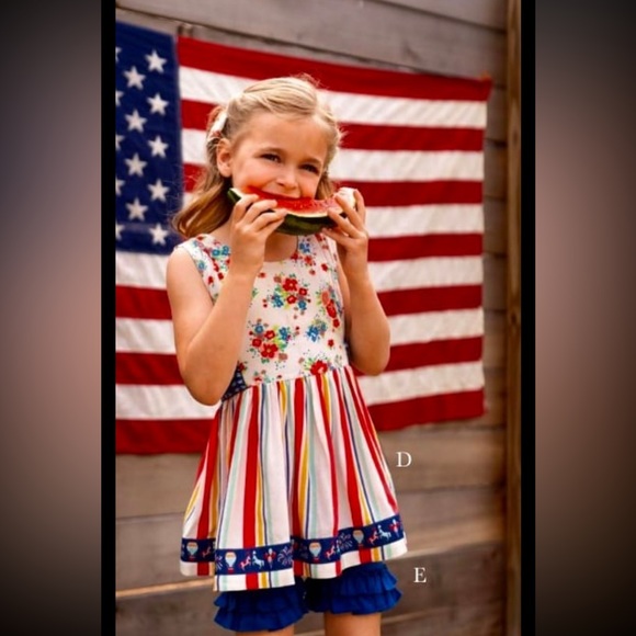 Girls 8 Wildflowers Merry Go Round Top-gorgeous!! Perfect for Summer 🎇🎈🎠 - Picture 1 of 16